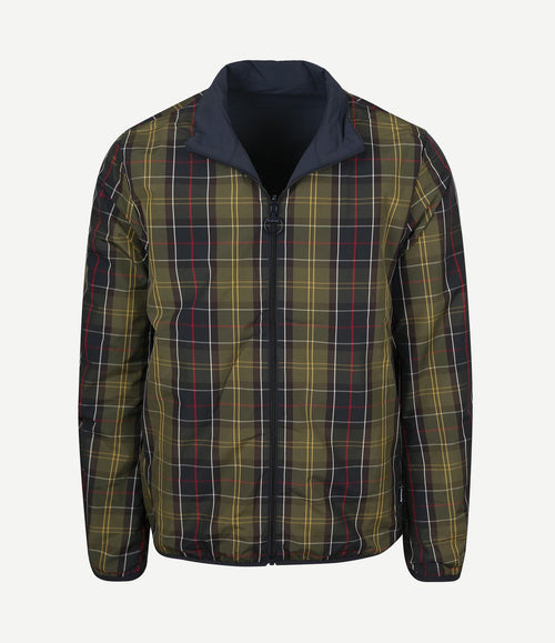 Reversible korbel jas donkerblauw