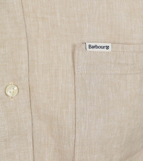 Barbour shirt nelson tailored stone beige