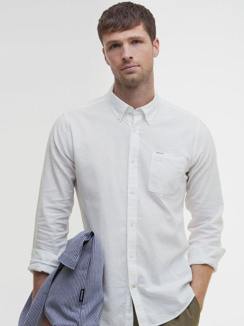 Barbour shirt nelson tailored white