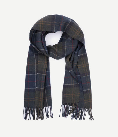 Sjaal braden wol classic tartan groen
