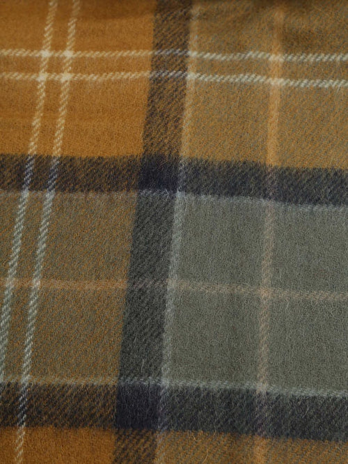 Sjaal patchwork tartan geel