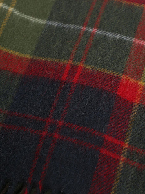 Barbour sjaal patchwork tartan rood