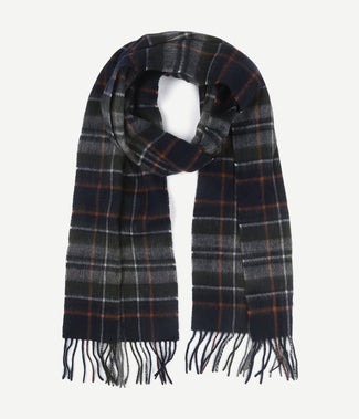 Barbour sjaal tartan lamswol grijs Barbour sjaal tartan lamswol grijs
