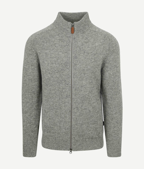 Barbour talder zip vest wol grijs | Regular-fit