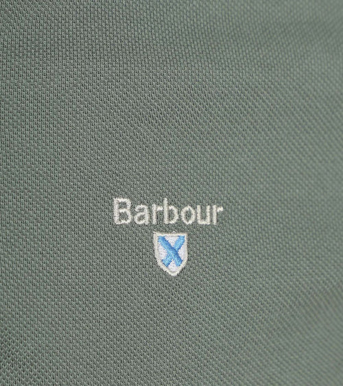Barbour tartan pique polo vintage groen