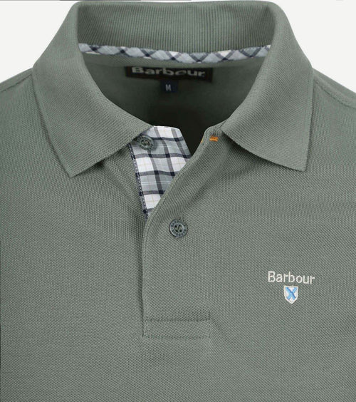 Barbour tartan pique polo vintage groen
