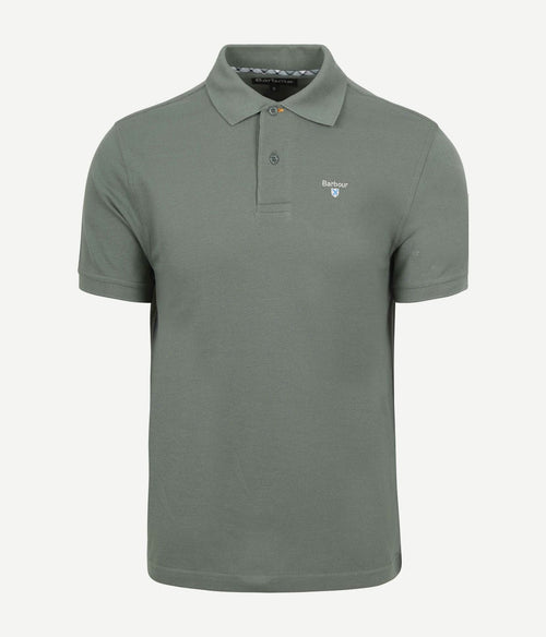 Barbour tartan pique polo vintage groen