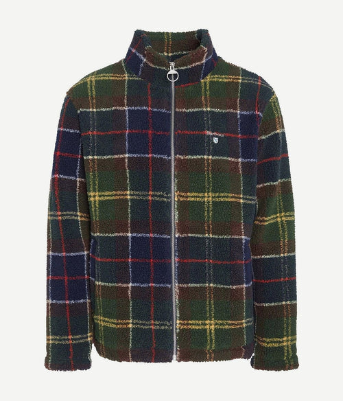 Barbour tartan sherpa fleece vest multicolour | Regular-fit