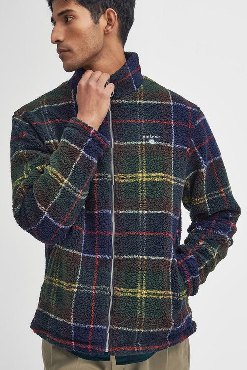 Barbour tartan sherpa fleece vest multicolour | Regular-fit