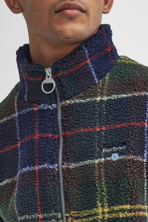 Barbour tartan sherpa fleece vest multicolour | Regular-fit