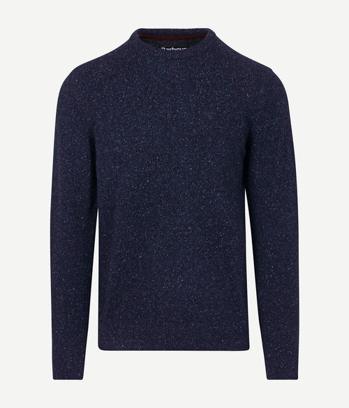 Barbour tisbury trui wolmix donkerblauw | Regular-fit