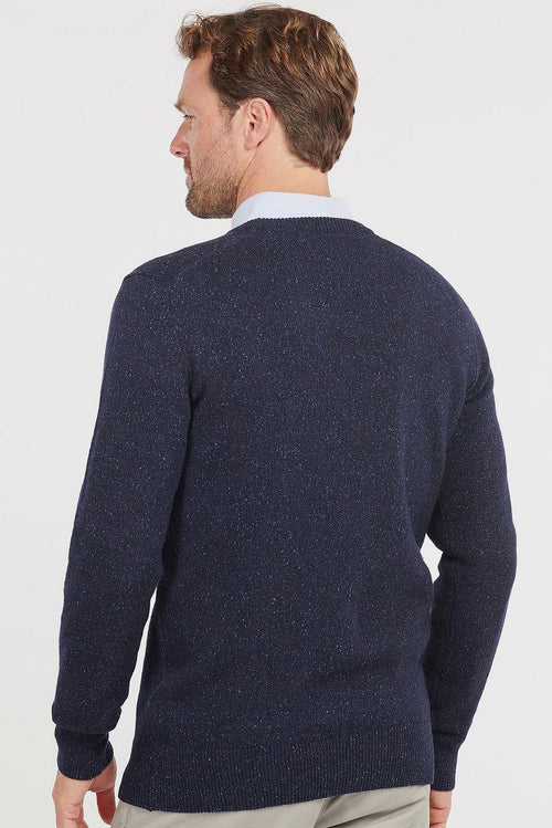 Barbour tisbury trui wolmix donkerblauw | Regular-fit
