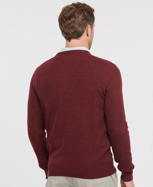 Barbour tisbury trui wol bordeaux