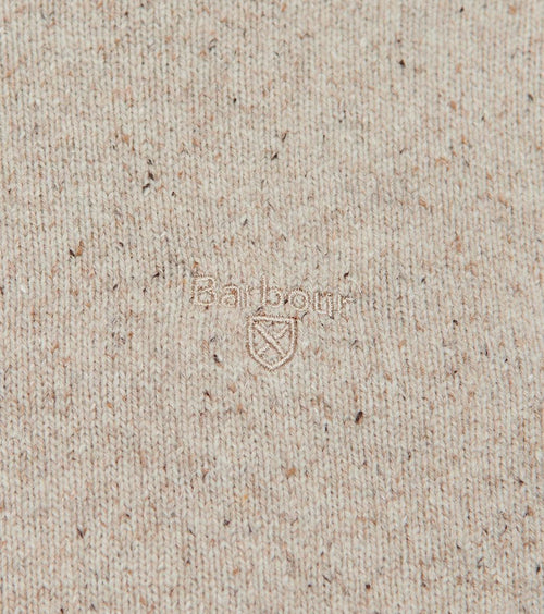 Barbour trui lamswol beige | Regular-fit
