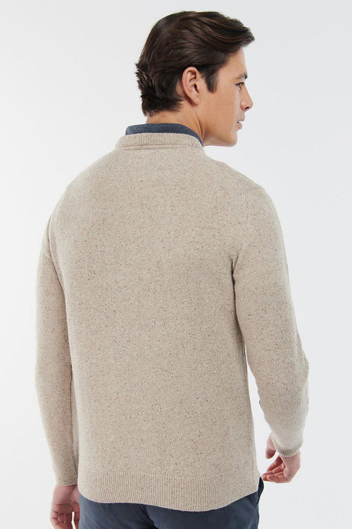 Barbour trui lamswol beige | Regular-fit