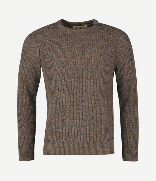 Trui lamswol knitted bruin