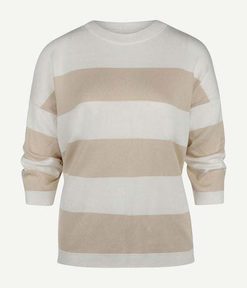 Barbour trui vivienne off white | Regular-fit