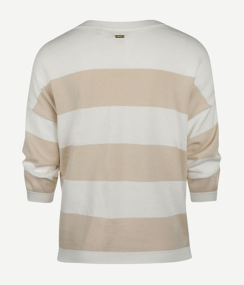 Barbour trui vivienne off white | Regular-fit