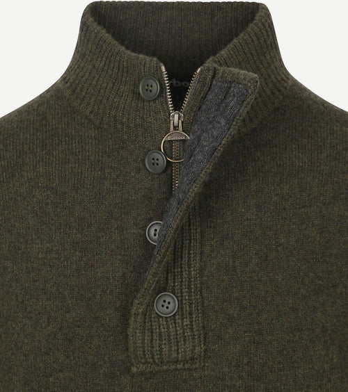 Barbour trui wol patch groen