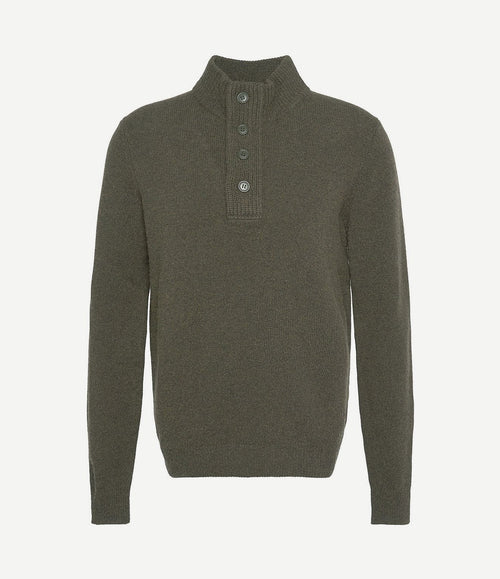 Trui wol patch groen
