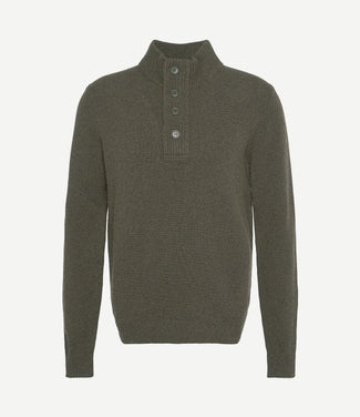 Trui wol patch groen