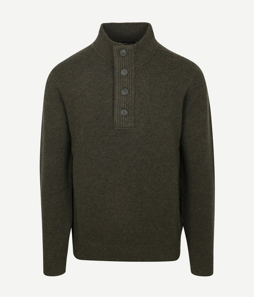 Barbour trui wol patch groen