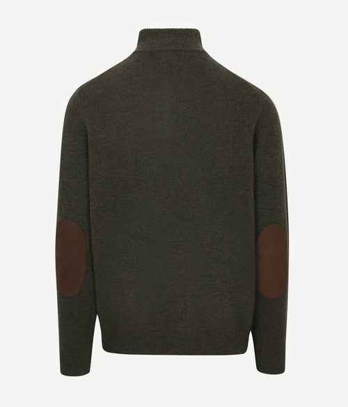 Barbour trui wol patch groen