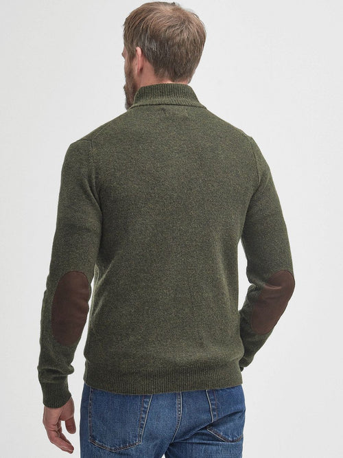 Trui wol patch groen