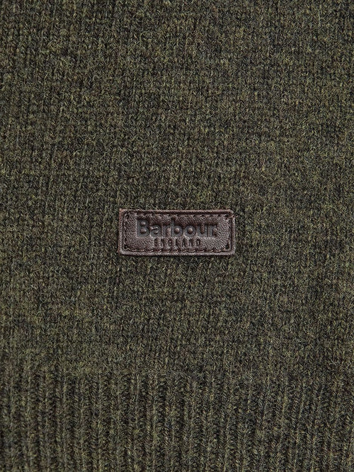 Trui wol patch groen