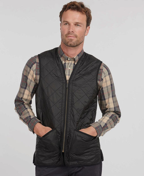 Barbour voering polarquilt zwart