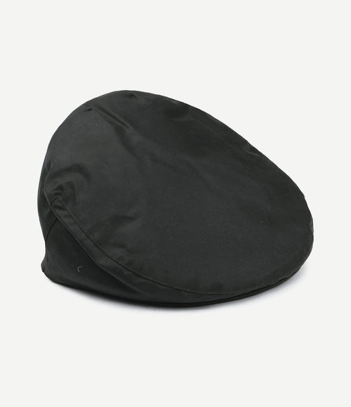 Wax flat cap donkergroen
