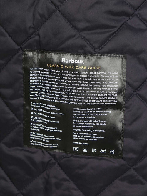 Barbour waxjas mac donkerblauw | Regular-fit