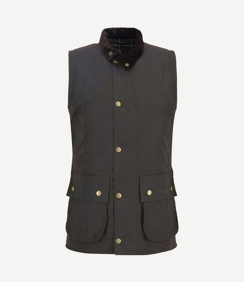 Westmoreland wax bodywarmer olijfgroen