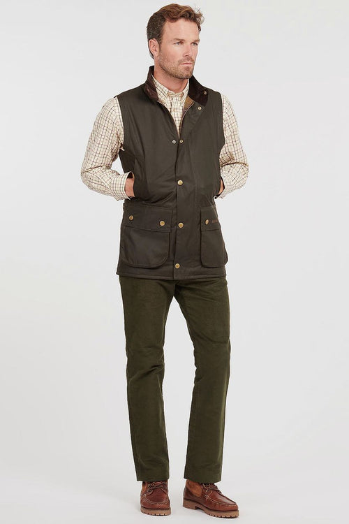 Barbour westmoreland wax bodywarmer olijfgroen