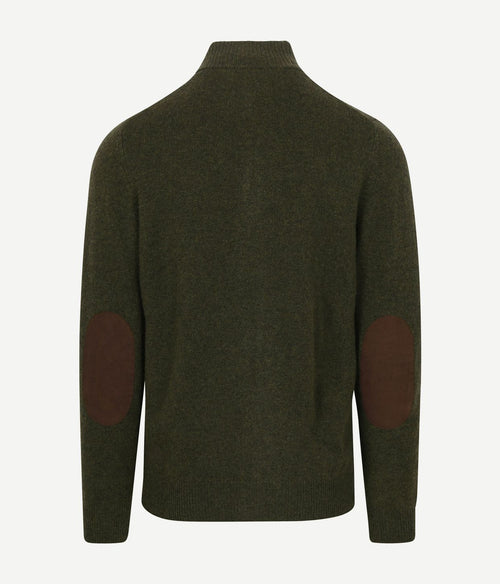 Barbour zip vest lamswol donkergroen | Regular-fit