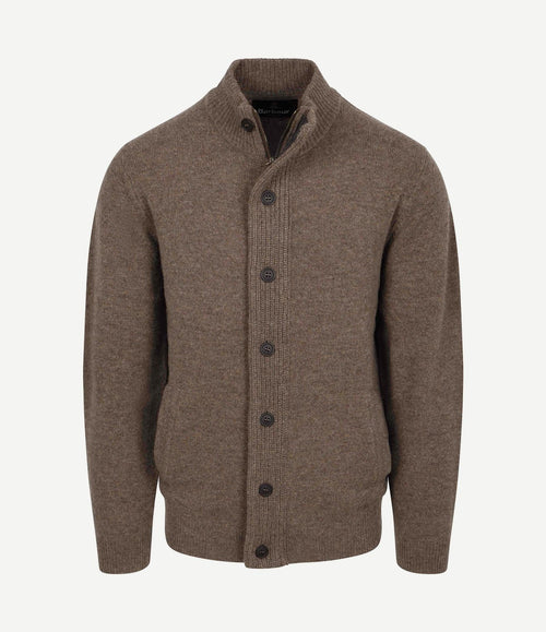 Zip vest wol bruin