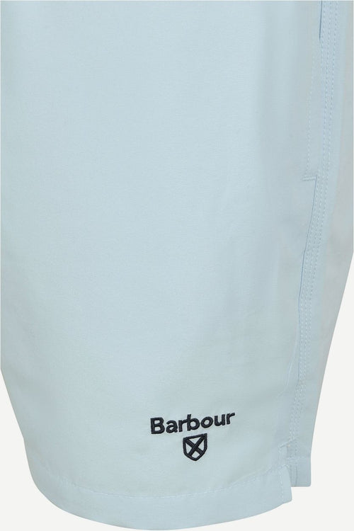 Barbour zwemshort logo lichtblauw
