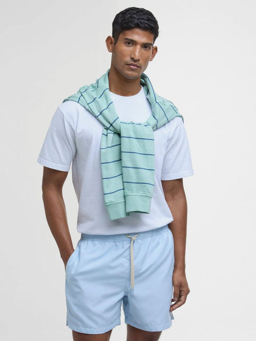 Barbour zwemshort logo lichtblauw