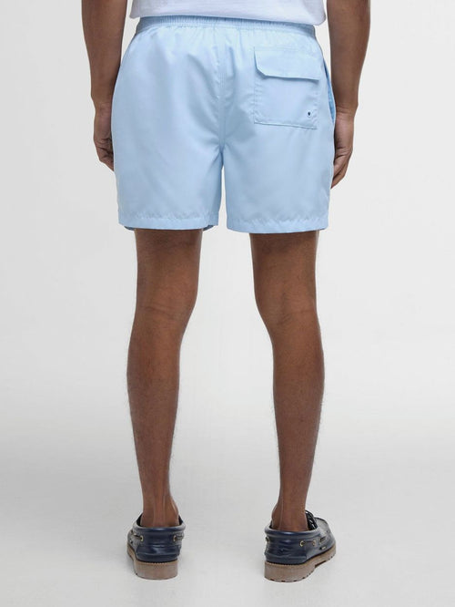 Barbour zwemshort logo lichtblauw