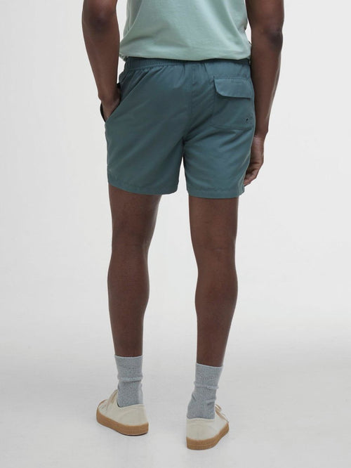 Zwemshort logo vintage teal