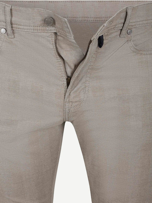 Broek laval checks beige