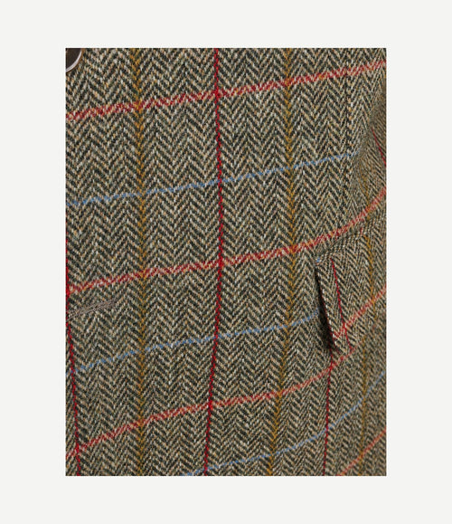 Colbert shetland wool check green