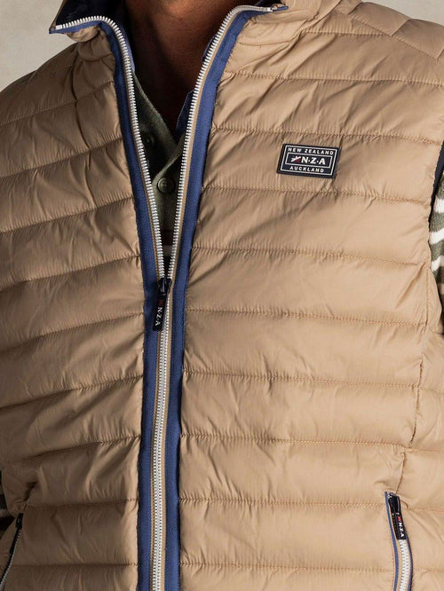 Bodywarmer puffer beige