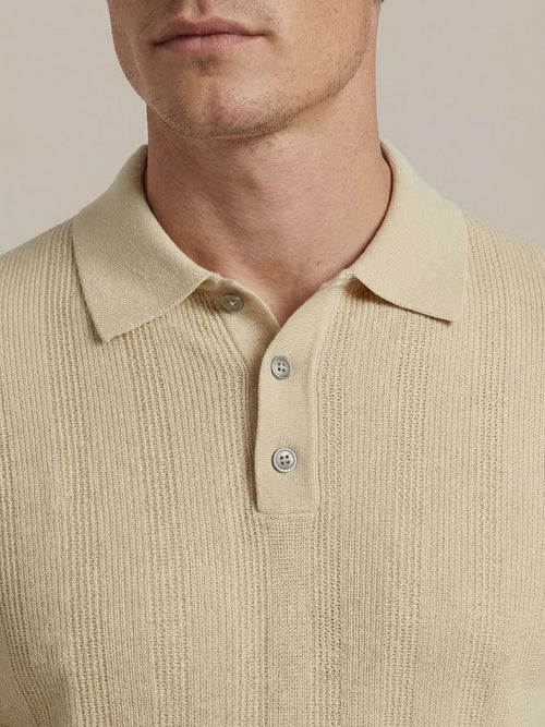 Knitted jacquard polo sand