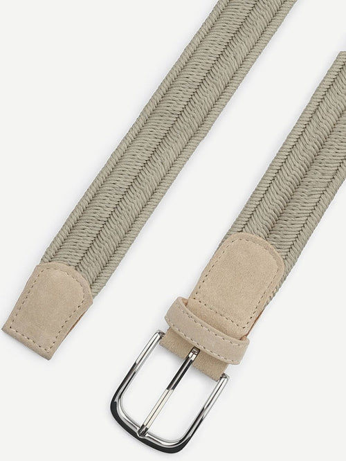 Waxed geweven riem khaki