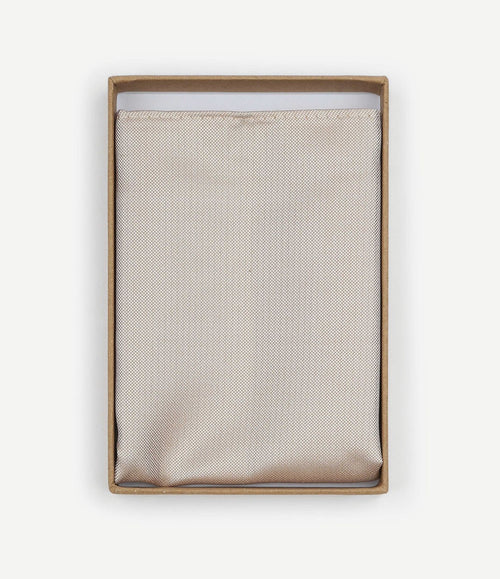Zijde pochet beige