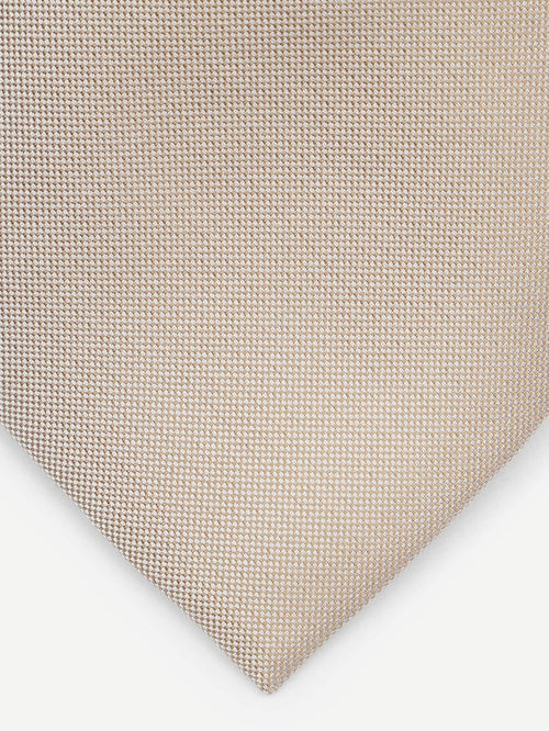Zijde stropdas beige