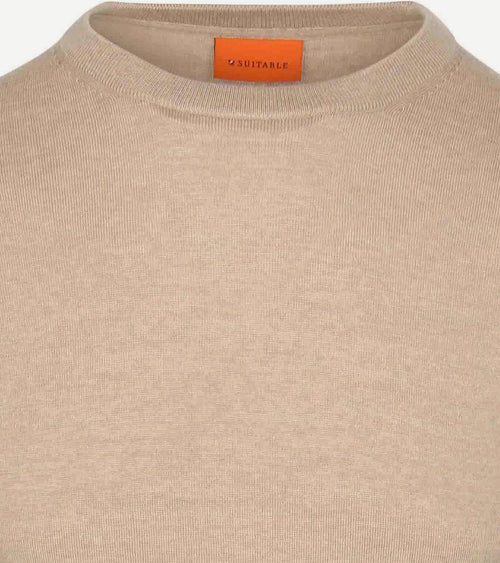 Merino pullover sand
