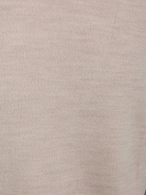Turtleneck trui merinowol beige
