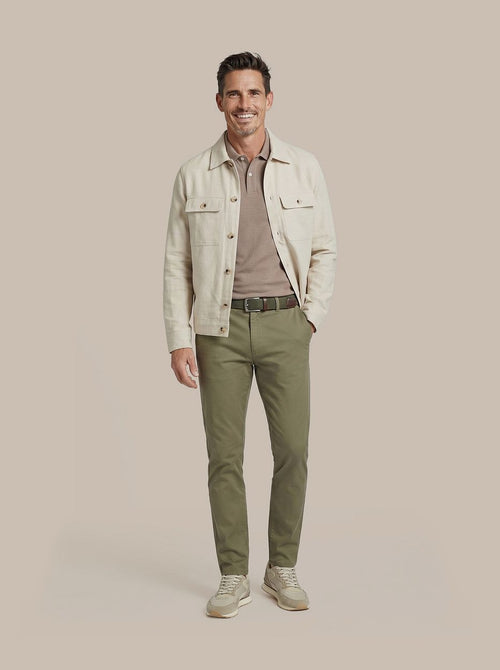 Drop loop overshirt sand